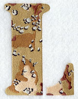 Camouflage Letter L - 5 inch