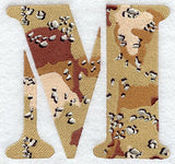 Camouflage Letter M - 5 inch