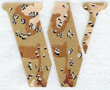 Camouflage Letter W - 5 inch