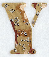 Camouflage Letter Y - 5 inch