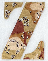 Camouflage Letter Z - 5 inch