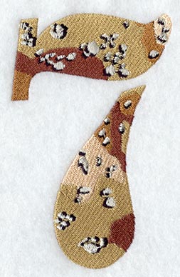 Camouflage Number 7 - 5 inch