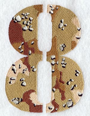 Camouflage Number 8 - 5 inch
