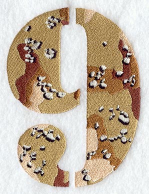 Camouflage Number 9 - 5 inch