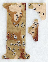 Camouflage Letter F - 5 inch