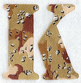 Camouflage Letter K - 5 inch