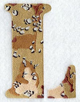 Camouflage Letter L - 5 inch