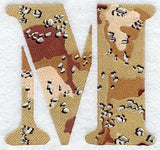 Camouflage Letter M - 5 inch