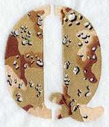 Camouflage Letter Q - 5 inch