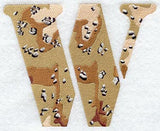 Camouflage Letter W - 5 inch