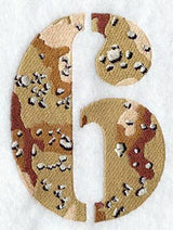 Camouflage Number 6 - 5 inch