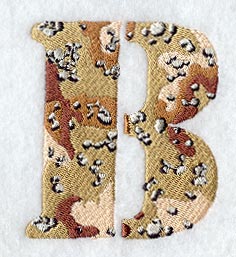 Camouflage Letter B - 5 inch