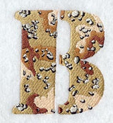 Camouflage Letter B - 5 inch