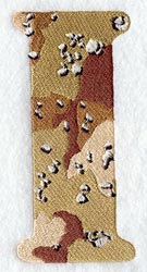 Camouflage Letter I - 5 inch