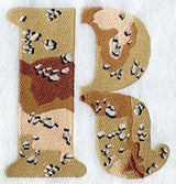 Camouflage Letter R - 5 inch