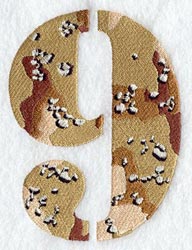 Camouflage Number 9 - 5 inch