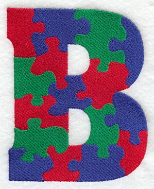 Puzzle Letter B - 5 inch