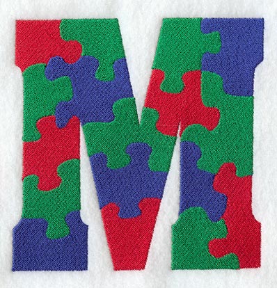 Puzzle Letter M - 5 inch
