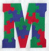 Puzzle Letter M - 5 inch