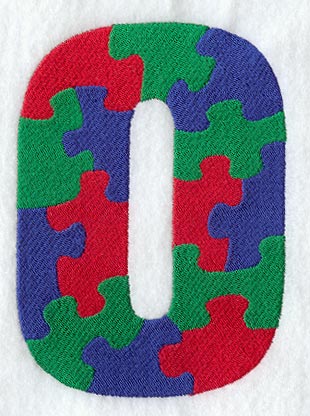 Puzzle Letter O - 5 inch