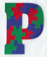Puzzle Letter P - 5 inch