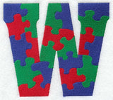 Puzzle Letter W - 5 inch