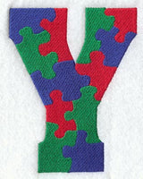 Puzzle Letter Y - 5 inch