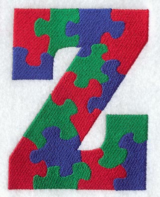 Puzzle Letter Z - 5 inch