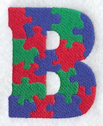 Puzzle Letter B - 5 inch