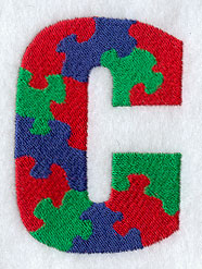 Puzzle Letter C - 5 inch