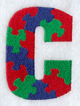 Puzzle Letter C - 5 inch
