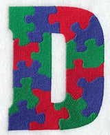 Puzzle Letter D - 5 inch