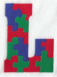 Puzzle Letter L - 5 inch