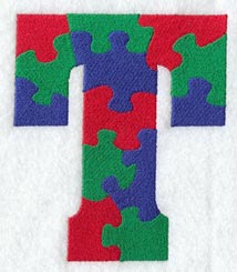 Puzzle Letter T - 5 inch