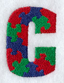 Puzzle Letter C - 5 inch