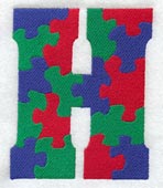 Puzzle Letter H - 5 inch