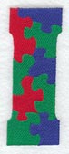 Puzzle Letter I - 5 inch