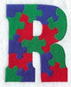 Puzzle Letter R - 5 inch