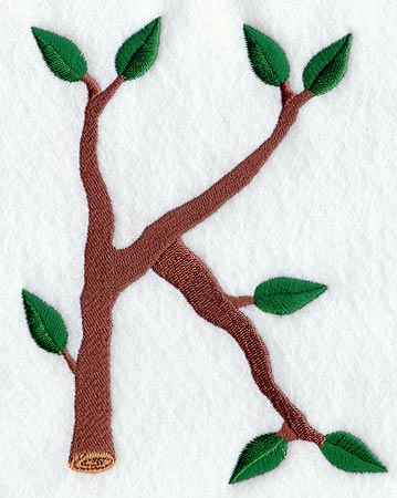 Branch Letter K - 5 inch