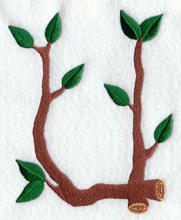 Branch Letter U - 5 inch