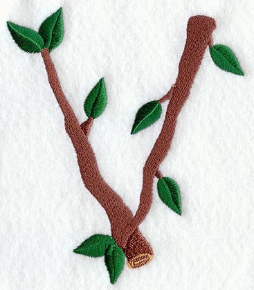 Branch Letter V - 5 inch