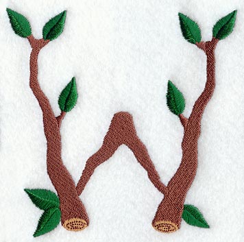 Branch Letter W - 5 inch