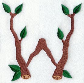 Branch Letter W - 5 inch