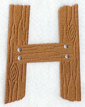 Board Letter H - 5 inch