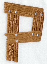 Board Letter P - 5 inch