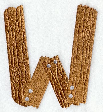 Board Letter W - 5 inch