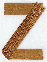 Board Letter Z - 5 inch