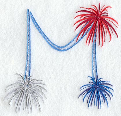 Fireworks Letter M - 5 inch
