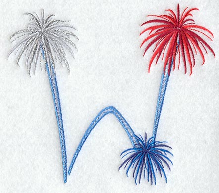 Fireworks Letter W - 5 inch