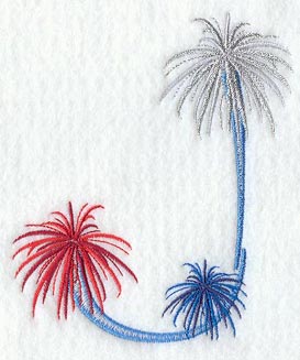 Fireworks Letter J - 5 inch